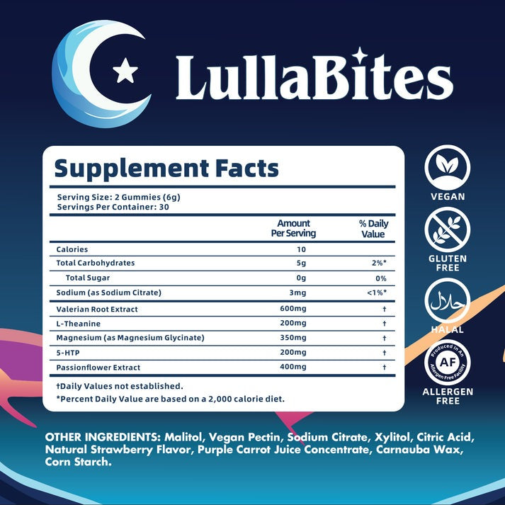 LullaBites® | Natural Sleep Gummies