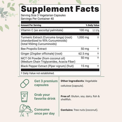 MicroIngredientes - Cúrcuma con Curcumina (1.000 mg)