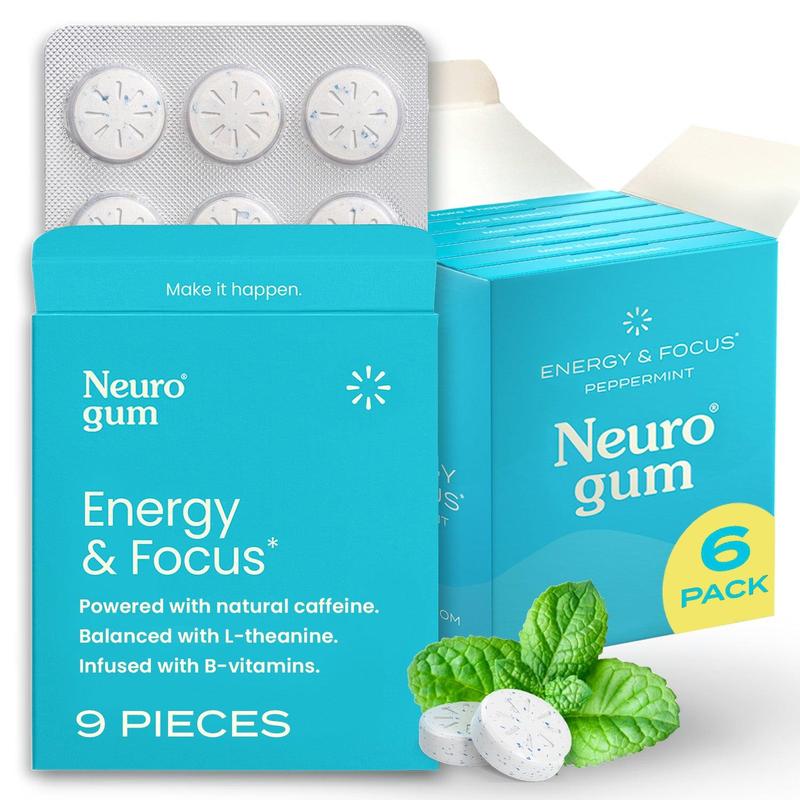 Neuro Energy Caffeine Nootropics para Energía y Enfoque - Sin Azúcar con L-teanina, Cafeína, Vitamina B12 y Vitamina B6.