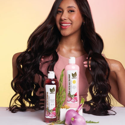 Onion, Biotin, and Rosemary Shampoo & Treatment Set – Stronger, Thicker, and Longer Hair