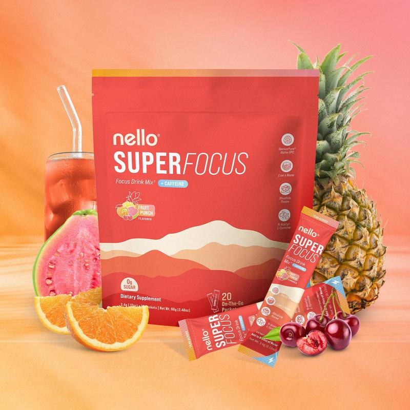 Nello Superfocus | Mezcla de bebida nootrópica