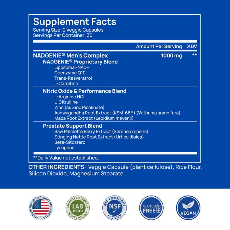 Selerb | NAD+ Supplement for Men - 60 Capsules