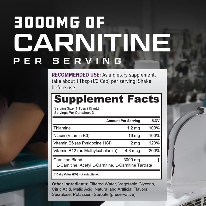 Suplemento líquido de carnitina
